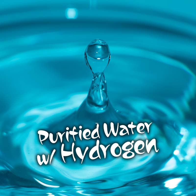 不純物がない水素添加の精製水