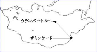 ①モンゴル地図